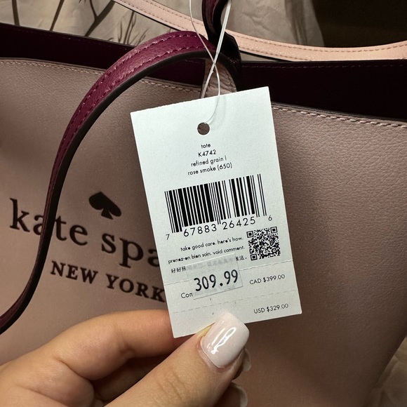 KATE SPADE LARGE LEATHER TOTE - Picture 3 of 4